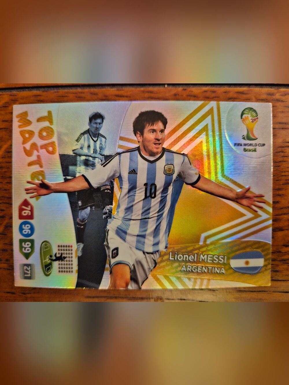 Panini FIFA World Cup Brazil 2014 Trading Card - Lionel Messi
